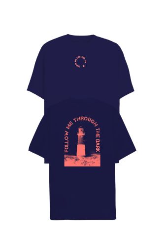 JOHN FRANK OVERSIZE T-SHIRT NAVY - 1